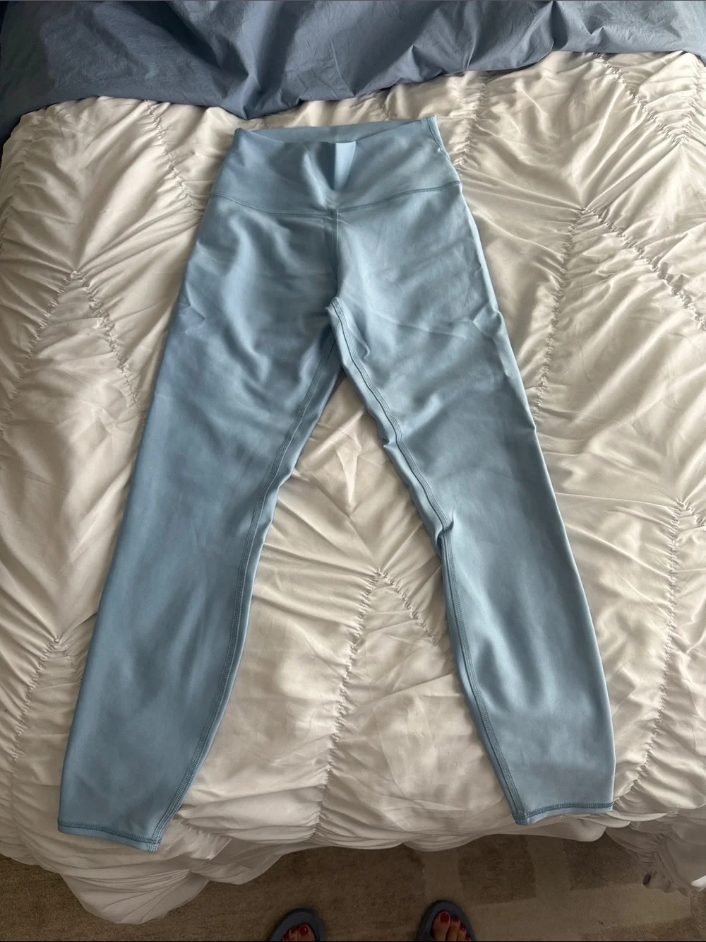 ALO Yoga Airlift Celestial Blue Sports Bra and Leggings Set  - NWOT